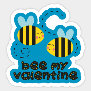 PLEASE BEE MY VALENTINE Sticker